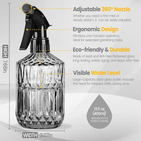 Close-up of Sincengel adjustable mist nozzle for precise spray