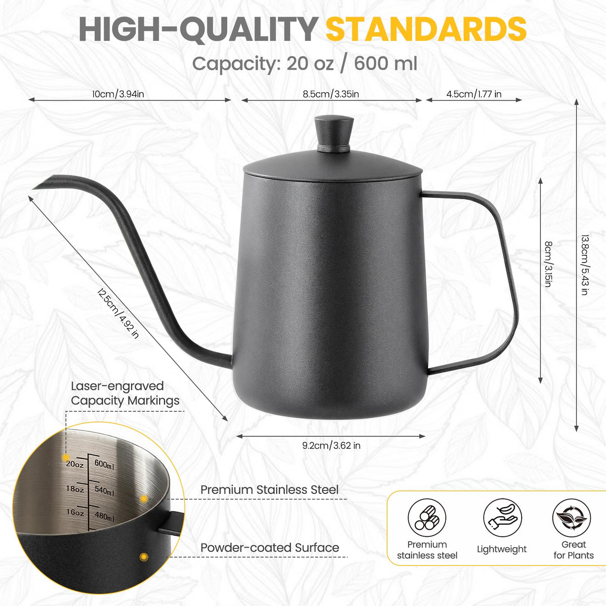 Sincengel ergonomic handle for comfortable use while watering.