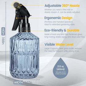 Sincengel thickened glass bottle with visible water level aids quick monitoring