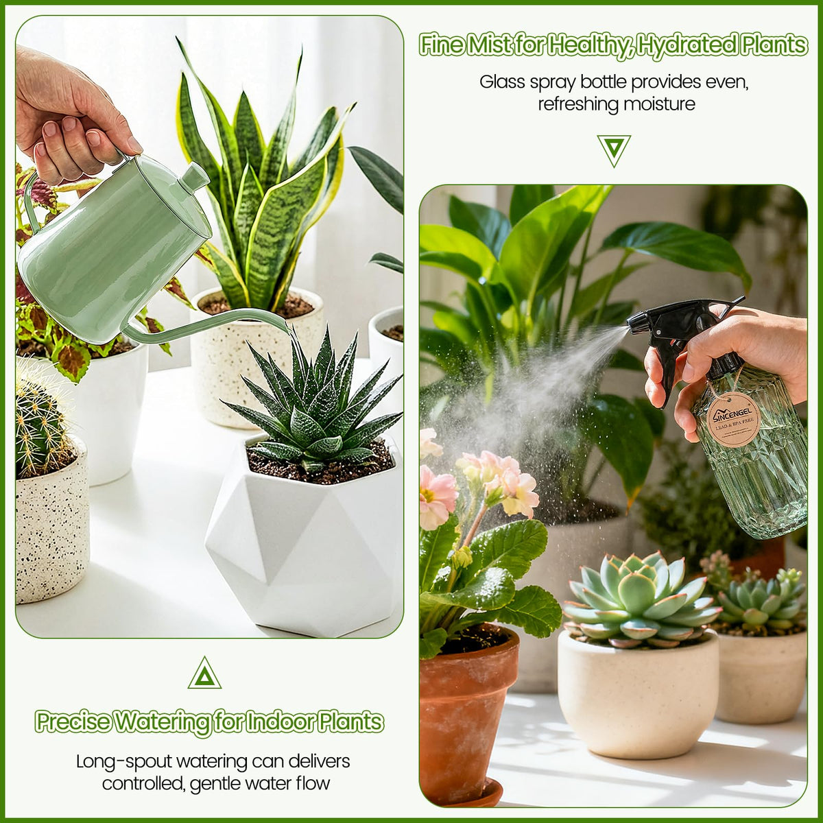 Sincengel compact watering set fits small spaces and is easy to store