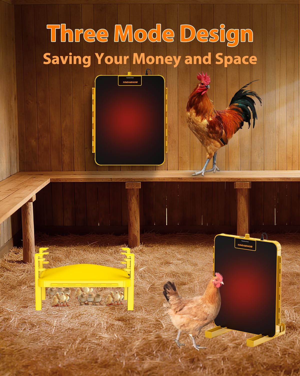 Sindarhor brooder plate with adjustable height adapts warmth as chicks grow.