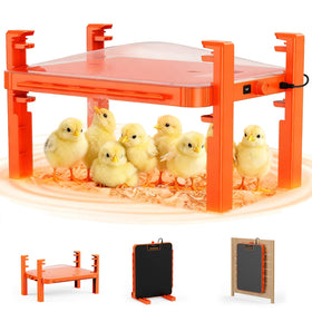 Sindarhor brooder plate 11x15 front view showing even heat distribution for chicks.