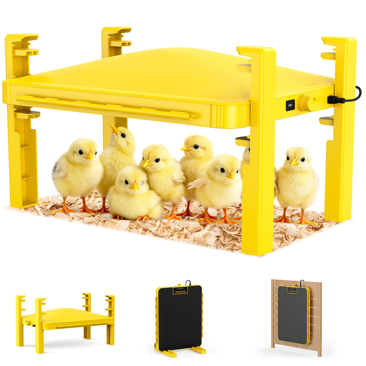 Sindarhor brooder plate for chicks in flat placement delivers steady warmth without bulbs.