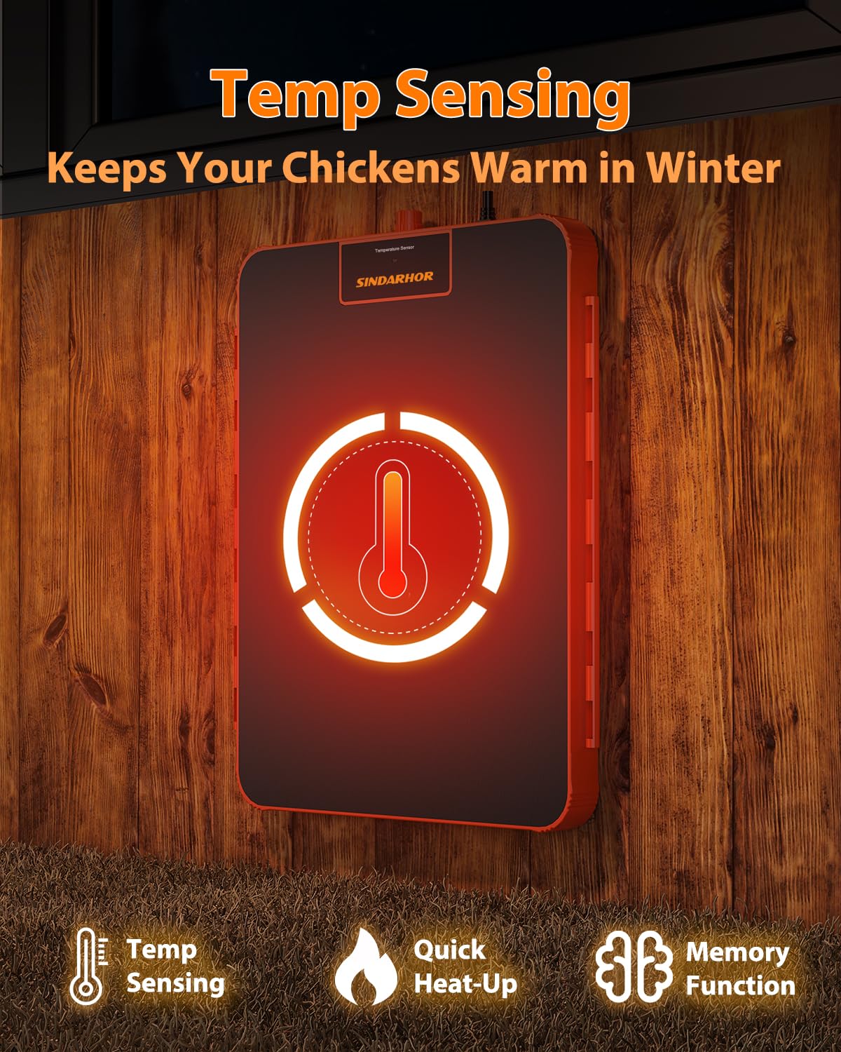 Sindarhor brooder plate with digital temperature panel for precise warmth control.