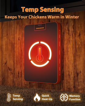Sindarhor brooder plate with digital temperature panel for precise warmth control.