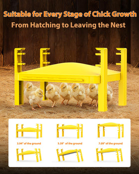Sindarhor brooder plate provides up to 190°F heat output for flexible care.