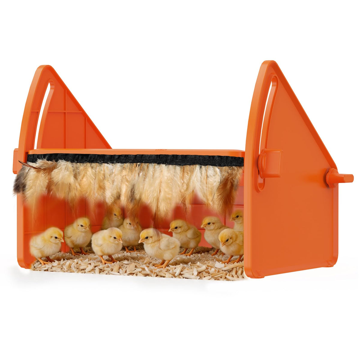 Sindarhor heating brooder plate top view showing even heat distribution for newborn chicks