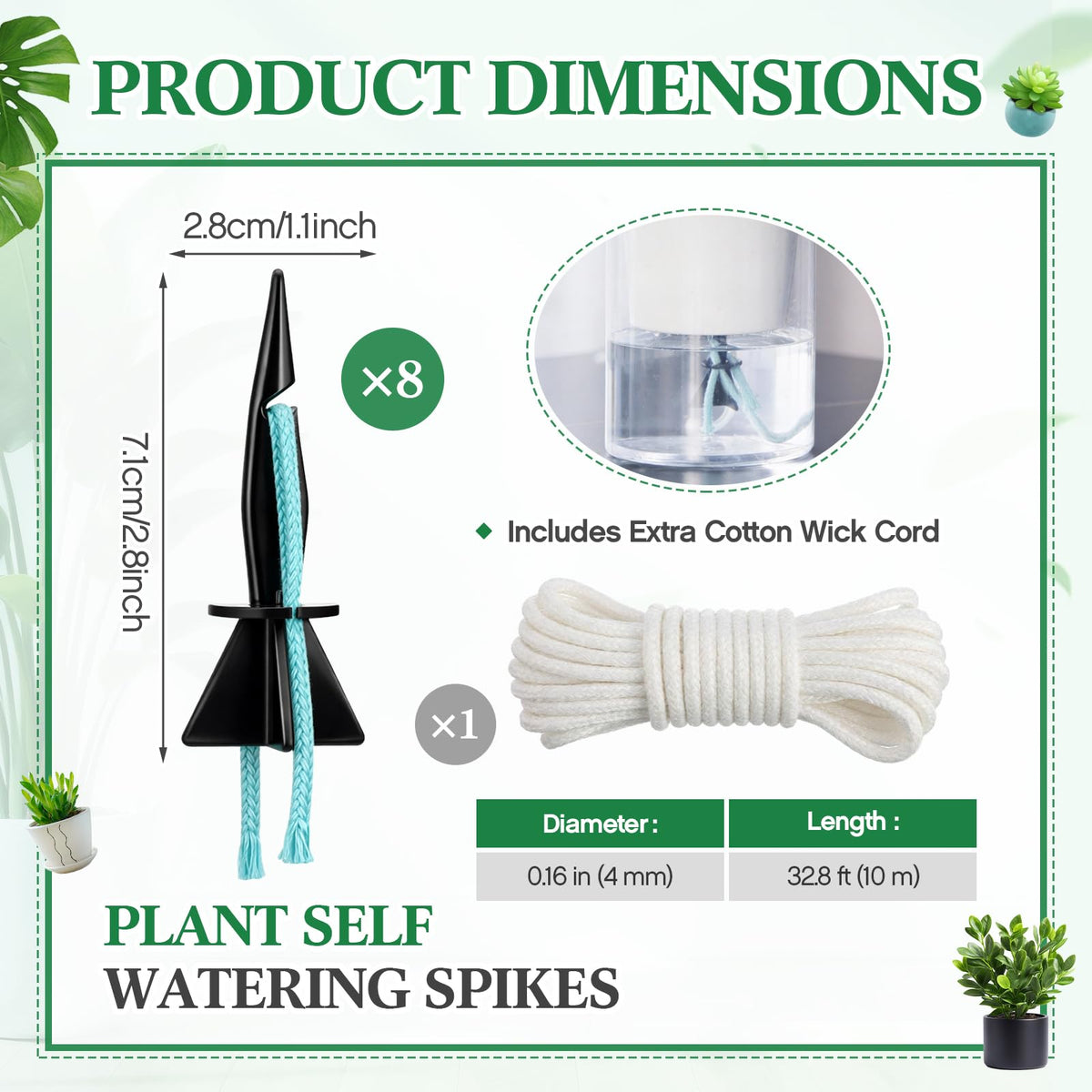 Singhoow capillary wick rope demonstrates steady moisture delivery to potting mix