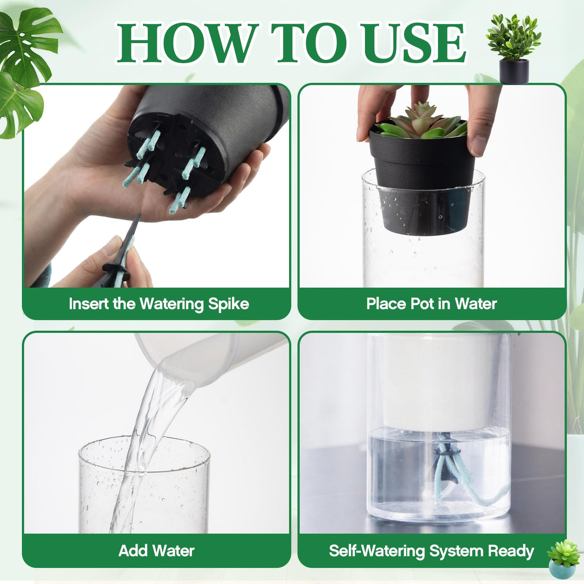 Singhoow four-spike pot setup promotes even hydration across the soil.