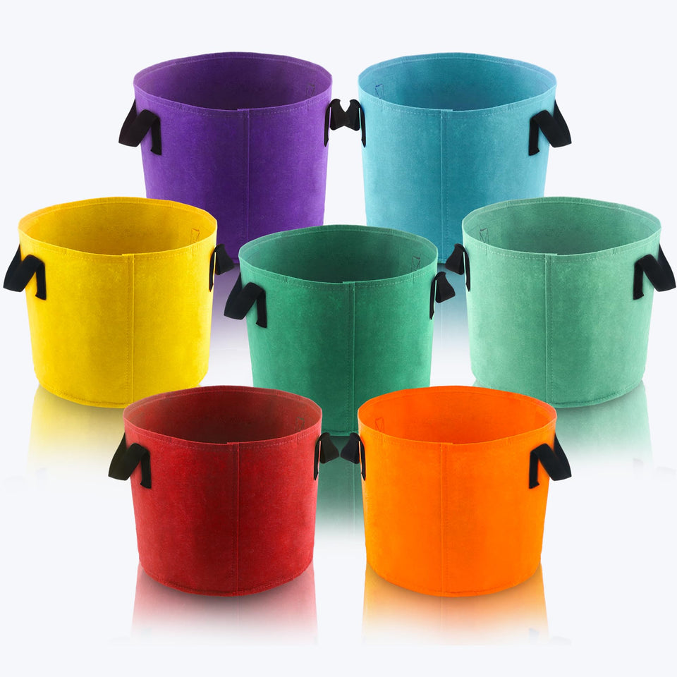 Sinimaka 10-gallon grow bag color front view for vibrant garden accents