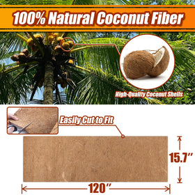 Sinimaka Coco Liner Roll cutting to fit different containers for DIY projects.
