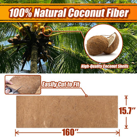 Sinimaka Coco Liner Roll for hanging baskets aids moisture retention and tidy soil around plants