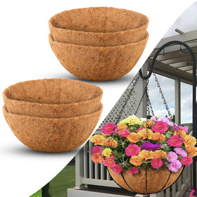 Sinimaka coco liners for 16-inch round planters improve airflow and drainage
