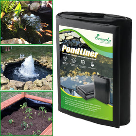 Sinimaka pond liner 16x20ft laid flat for easy setup and secure containment.