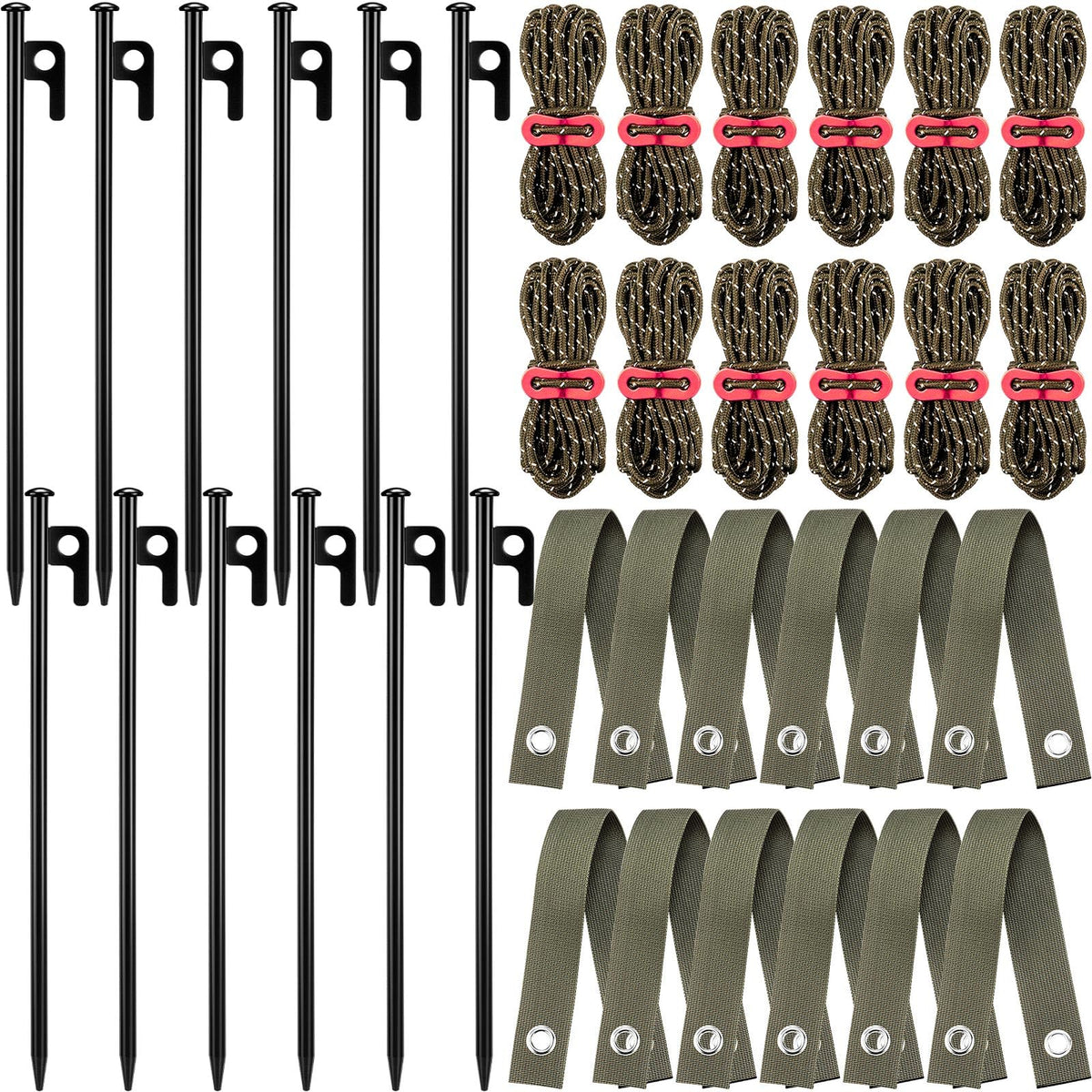 Sintuff tree stake kit with steel stakes provides sturdy upright support
