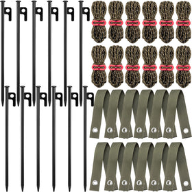 Sintuff tree stake kit with steel stakes provides sturdy upright support
