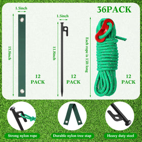 Sintuff stakes provide reliable anchorage for leaning saplings in gardens.