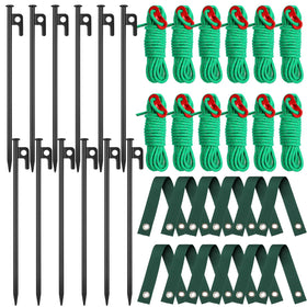 Sintuff tree stake kit straps secure young trees with adjustable tension.