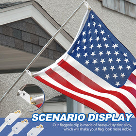 Sintuff white flagpole cover durability under wind and rain.