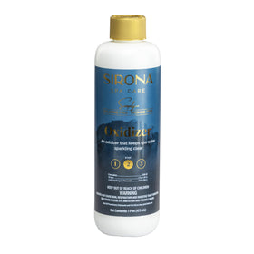Sirona Simply Oxidizer bottle pour for sparkling spa water.