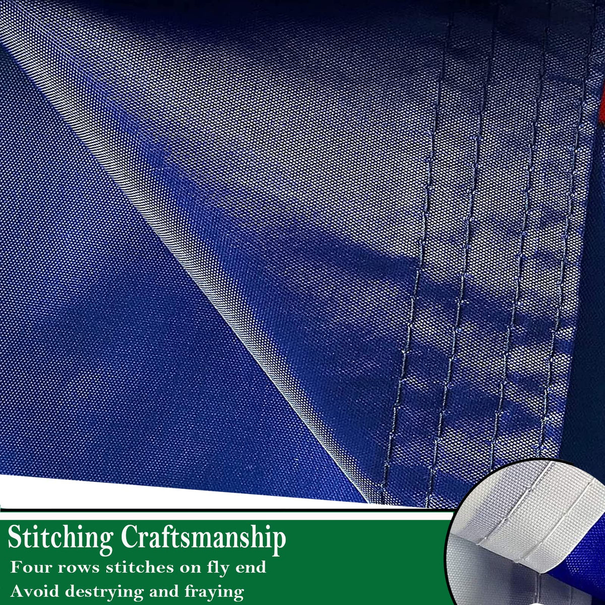 Sirrail Air Force Emblem Veteran Flags canvas header close-up, secure mounting and longevity.