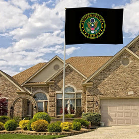 Sirrail Army crest flag shown in outdoor display for strong visual impact