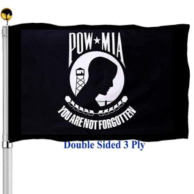 Sirrail Mia Pow Flag 3x5 with double-sided design for outdoor visibility.