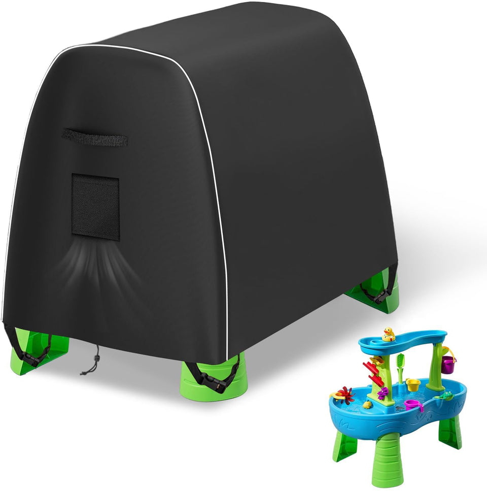 SIRUITON KIDS water table cover close-up of durable Oxford fabric for outdoor use.
