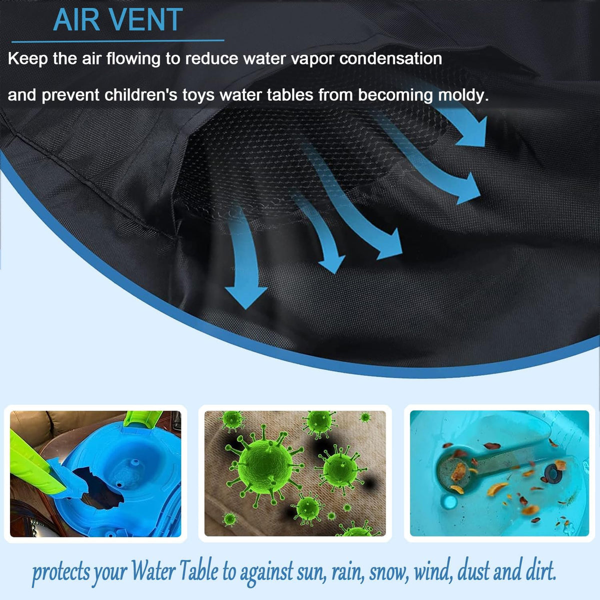 SIRUITON cover with snap fasteners and a drawcord securing around legs.