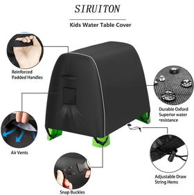 SIRUITON cover on an outdoor table for backyard play.