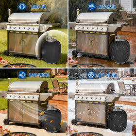 SIRUITON propane tank cover outdoor-use ideal for camping and backyard setups.