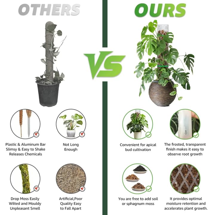 Suitable for 8–12 inch pots and stackable for tall growth