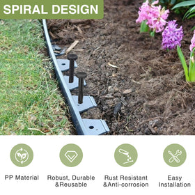 Sissinda spiral landscape spike edge use for durable paver borders