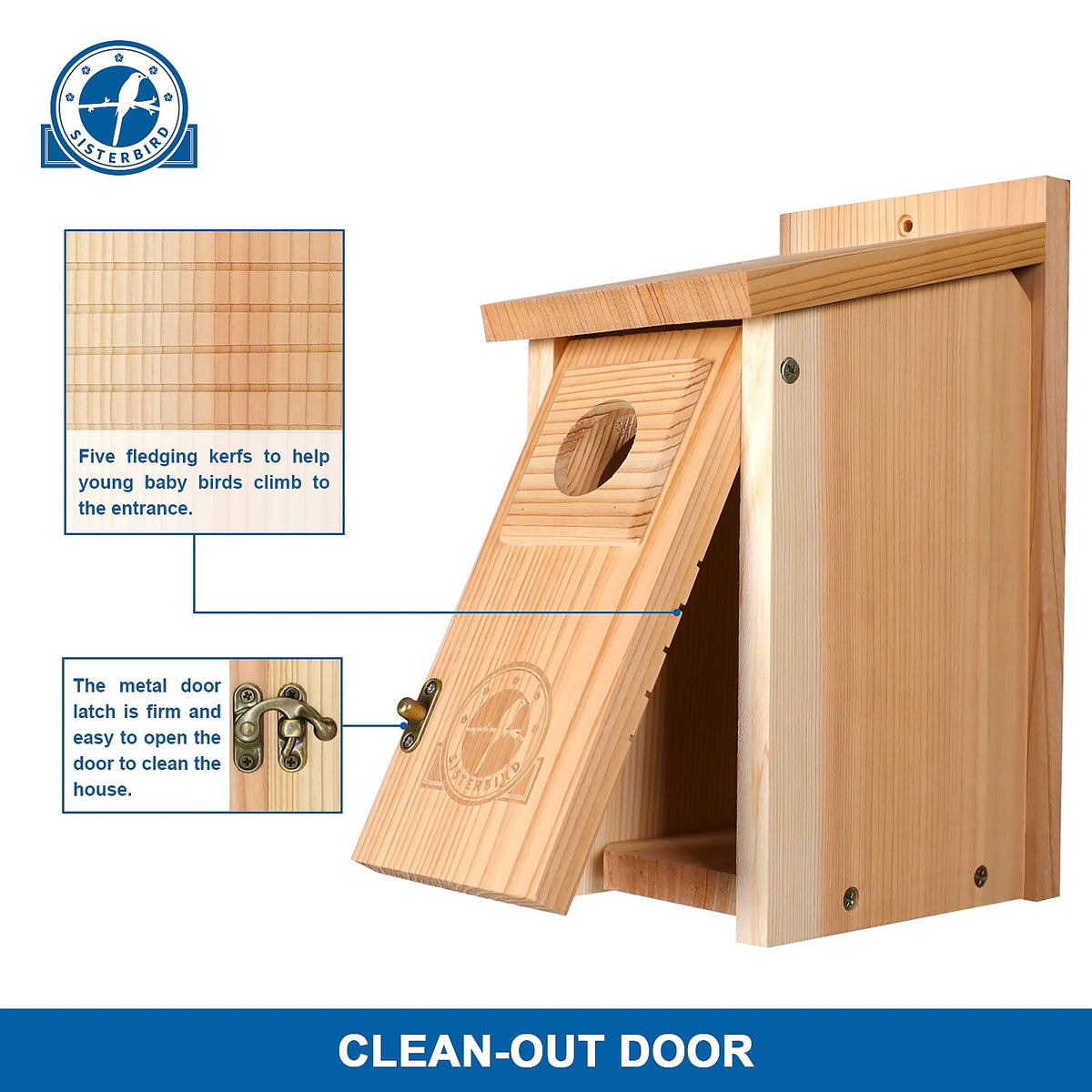 SISTERBIRD bird house kit, easy screwdriver assembly for family project