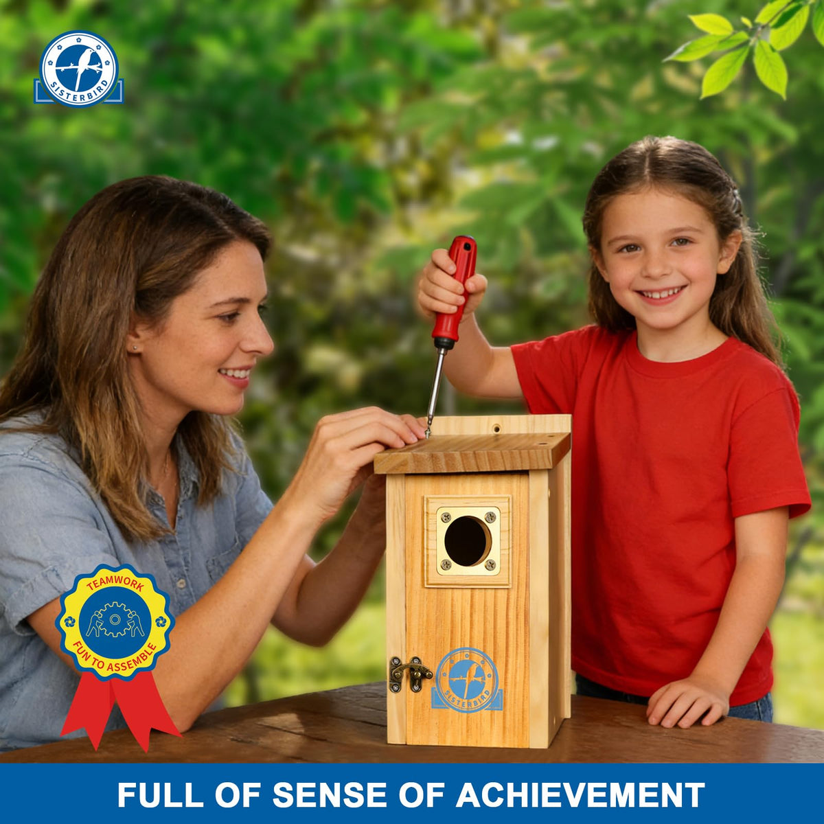 SISTERBIRD bluebird house with a classic design complements any garden.