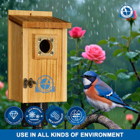 SISTERBIRD pack of 2 bluebird houses for gift-ready garden use.