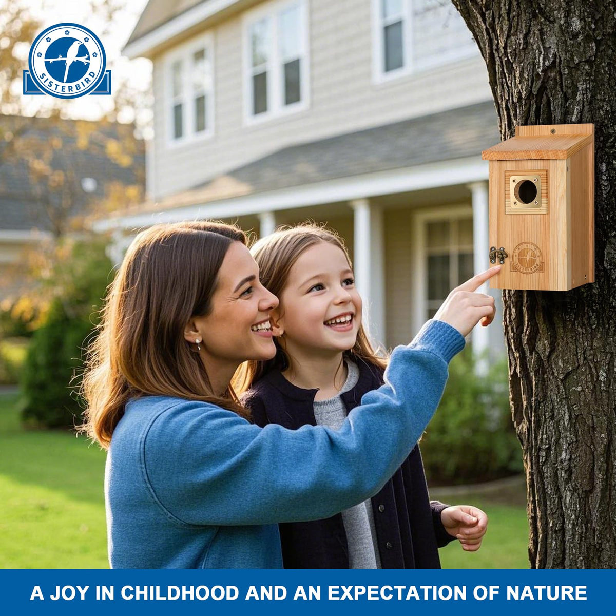 SISTERBIRD nest box trail-friendly design supports birds on outdoor routes.