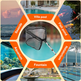 SISUPASSIE wide-reach debris removal for large pools.
