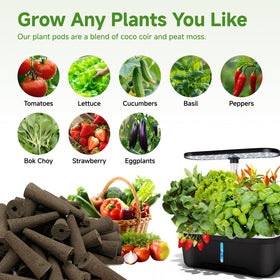 SIULMKOT soak-and-plant sponges simplify setup for quick indoor gardening.