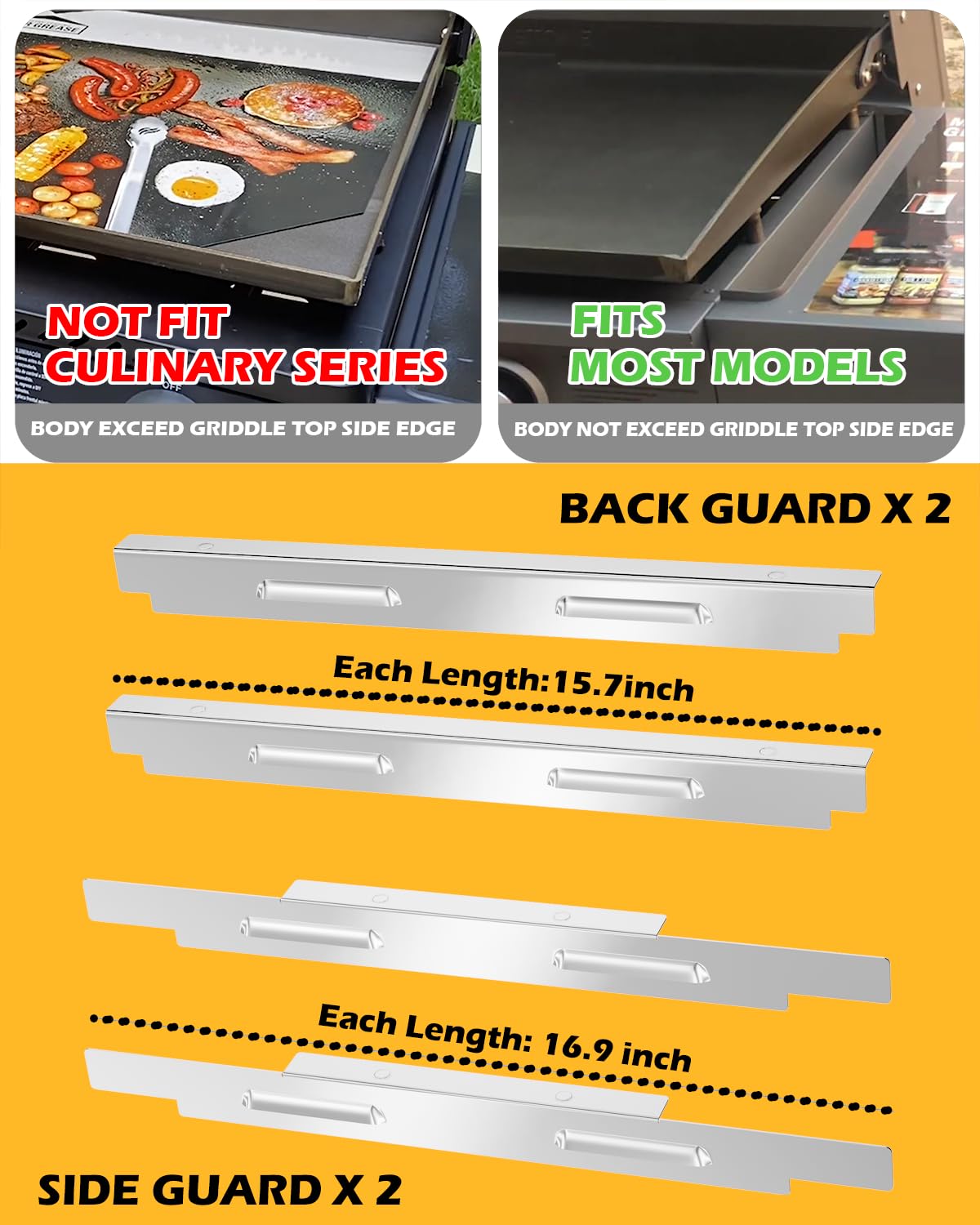 Sivsis wind guard cleans easily and resists rust for outdoor grilling.