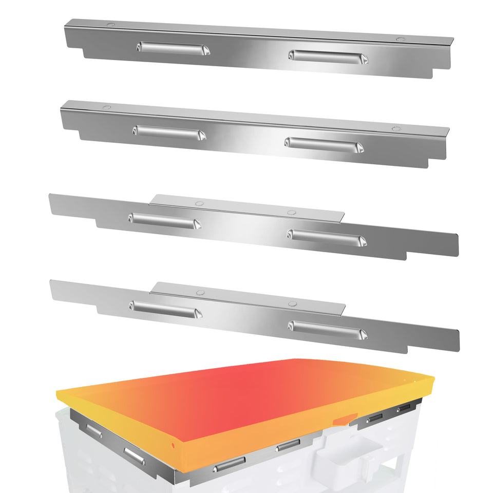 Sivsis 36inch wind guard front view protects flame and improves heat control.
