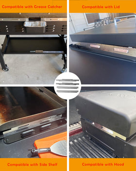 Sivsis wind guard compatible with most Blackstone 36 inch griddles.