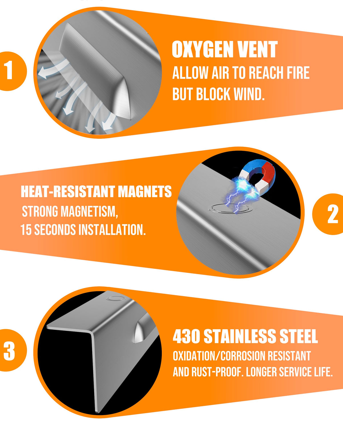 Sivsis wind guard magnetic mount demonstrates quick tool-free installation.