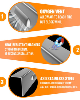 Sivsis wind guard magnetic mount demonstrates quick tool-free installation.