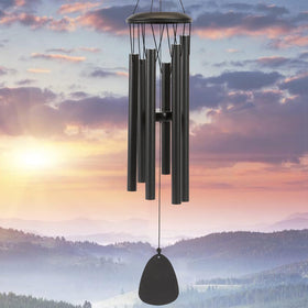 SixBEE aluminium wind chimes in outdoor setting deliver a serene atmosphere.