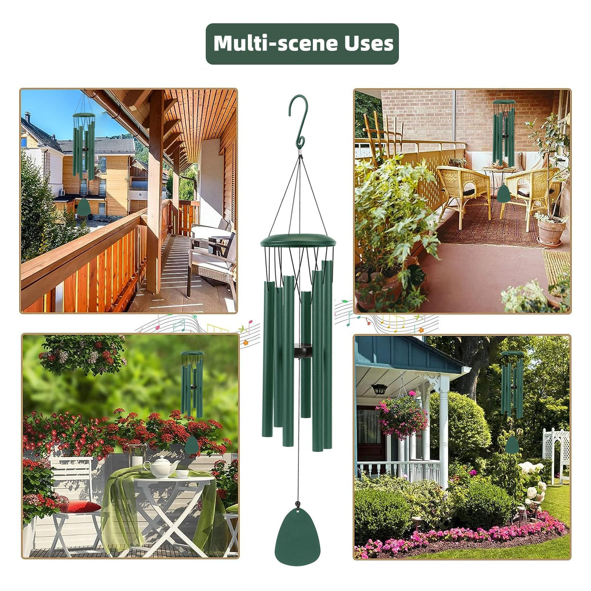 Gift-ready SIXBEE wind chime suitable for unisex occasions