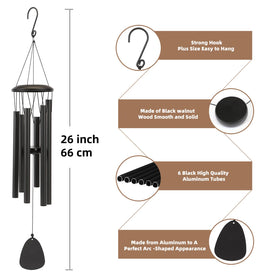 SixBEE wind chimes in garden setting enhance ambience.