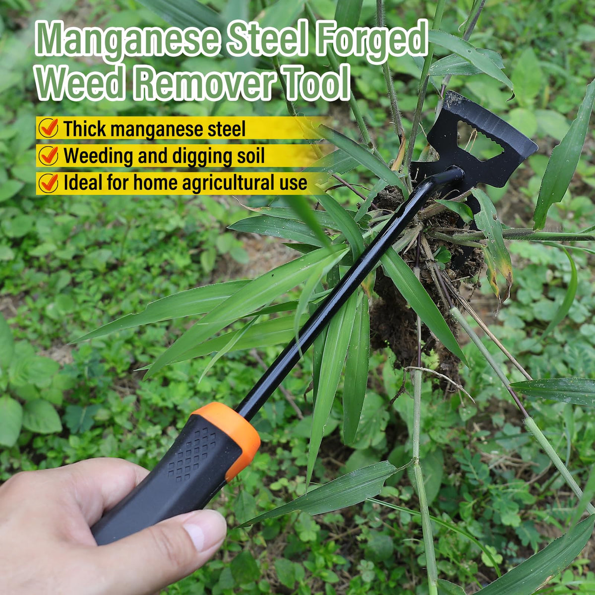 SIXCAR garden tool in use for pruning and loosening soil