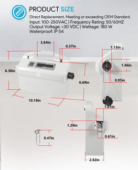 sixcow 9995678 power supply easy plug-and-play installation