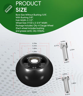 Sixcow AM125172 compatible with John Deere 48–72 inch decks.